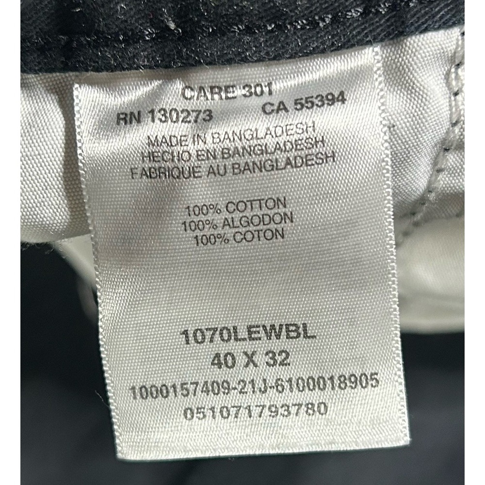 Wrangler Mens Cargo Pants Black Size 40x32 Straight 100% Cotton - Picture 7 of 10